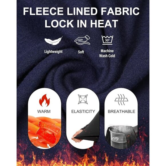 Women's Thermal Shirts 85% Polyester 15% Spandex 5 Pack Micro Fleece - Picture 4 of 6